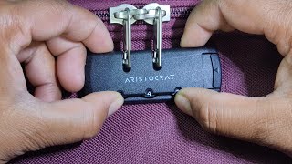 Aristocrat Lock Reset  How To Unlock Forgotten Combination Lock Password  Lock Code Keise Tode [upl. by Yla]