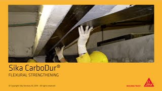 Sika CarboDur  Carbon Fibre Structural Strengthening of Concrete structures [upl. by Bear]