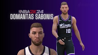 Domantas Sabonis Face Creation NBA 2K24 [upl. by Dre]