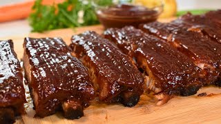 How To Make The Best BBQ Ribs in the Oven  Easy Oven Baked Ribs [upl. by Kcirtapnhoj178]