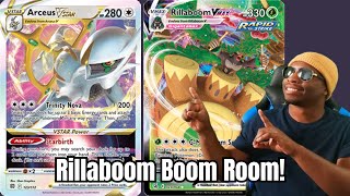 Rillaboom Booms Your Opponent EASILY  Rillaboom Vmax PTCGL gameplay [upl. by Norahc]