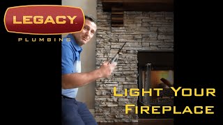 How to light a gas fireplace [upl. by Primrose]