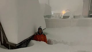 Incredible scenes of the most powerful blizzards that hit USA and the world in 2022 [upl. by Oniratac]