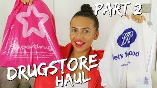 HUGE DRUGSTORE HAUL BOOTS amp SUPERDRUG PART 2 [upl. by Htezil472]