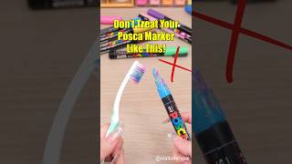 Don’t Treat Your Posca Marker Like This shorts [upl. by Vez435]