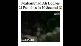 MUHAMMAD ALI DODGES 21 PUNCHES IN 10 SECONDS BOXING WORLD RECORD CLASS MMA UFC SPORTS [upl. by Ariamat]