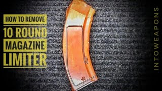 How To Remove Bakelite AK Mag 10Round Limiter [upl. by Blanc]