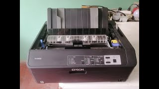 Epson FX 890 II Error Se encienden todas las luces y no imprime [upl. by Kreda]