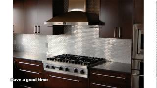 stainless steel backsplash [upl. by Parlin627]