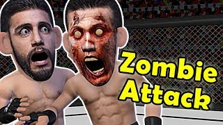 EPIC elbow KO  Korean Zombie VS Yair Rodriguez [upl. by Daffie]