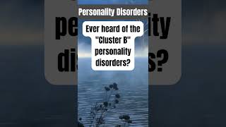 Personality Disorders quotCluster Bquot Personality Disorder [upl. by Burkhart]