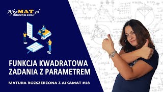 Funkcja kwadratowa  zadania z parametrem [upl. by Ahsito]