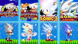 5 Different Super Sonic forms in Sonic Mania Plus mods  Sonic Shorts [upl. by Yelahs]