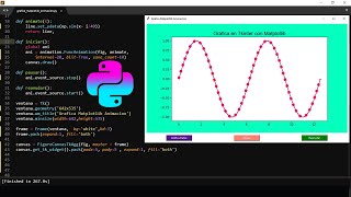 Animación de una grafica con Matplotlib y Tkinter [upl. by Romain972]