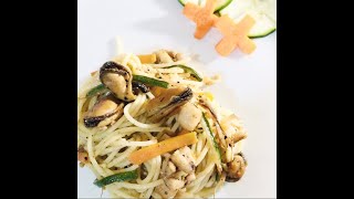 Quick spaghetti seafood amp vegetable mix recipe Spaghetti ai frutti di mare ricetta veloce [upl. by Wolfort]