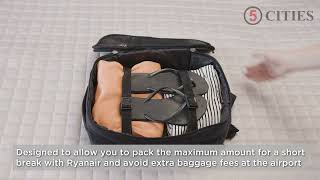 5Cities Ryanair Maximum 40x20x25cm New and Improved BackpackRucksack [upl. by Meras]