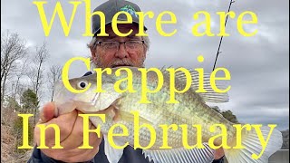 CRAPPIE FISHING Locating crappie in February [upl. by Vetter]