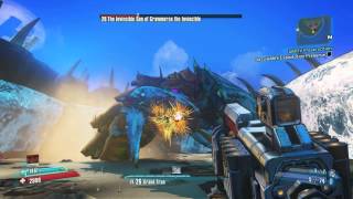 Borderlands 2 Level 28 Son of Crawmerax Vs Level 26 Sallegit gear [upl. by Atinev150]