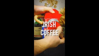 How to make an Irish Coffee cocktail at home recipe [upl. by Acquah]