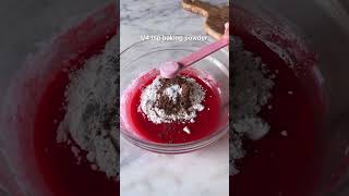 EASIEST MINI EGGLESS RED VELVET CAKE AT HOME  HOW TO MAKE RED VELVET CAKE shorts [upl. by Bloch344]