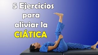 5 Ejercicios para ALIVIAR la CIÁTICA en CASA  Fisioterapia Querétaro  Mariana Quevedo [upl. by Dorina21]