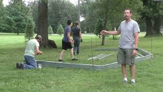 DIY Metal Garage Installing the Trusses [upl. by Sibley140]