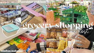 GROCERY SHOPPING ANAK KOST  stock makanan🧃 belanja bulanan anak kost [upl. by Yeslaehc211]