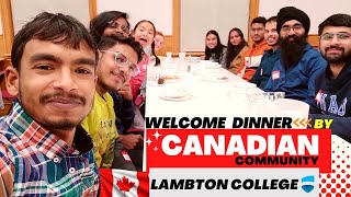 Lambton college students on welcome dinner  Lambton college sarnia [upl. by Llieno298]