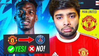 ITS TIME TO SELL POGBA😡  FIFA 22 MAN UNITED CAREER MODE EP4 [upl. by Turley]