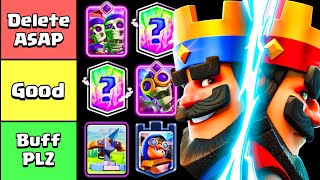 ULTIMATE Clash Royale Cards Tier List 2024 [upl. by Naes]