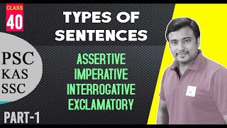 Types of sentences  Declarative Imperative Interrogative amp Exclamatory I By Jafar Sadik [upl. by Lazor779]