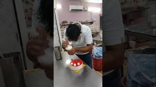 Strawberry 🍓 pastry cutting finishing cake trendingonshorts ytshortsindia tamil shortsfeed cake [upl. by Hillel]