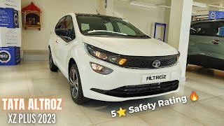 Tata Altroz XZ Plus Diesel 2023🔥 Detailed walk around review  5⭐ Safety Rating❤️ [upl. by Prebo389]