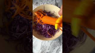 EASY Coleslaw Salad 🤯 healthy asmr viralshorts [upl. by Ober]