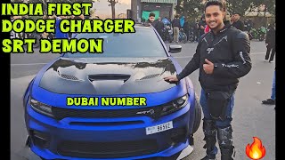 😱Sunday Ride🔥  First In India  Dodge Charger SRT DEMON  XONEABHI [upl. by Alyakcm422]