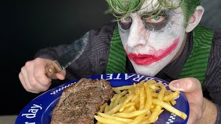 ASMR The Joker Does a Steak Dinner Mukbang [upl. by Wong]