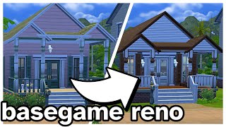 BASEGAME RENOVATION  The Sims 4 [upl. by Kelda]