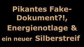 Top News  Pikantes FakeDokument Energienotlage amp ein neuer Silberstreif [upl. by Ilecara]