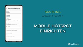 Mobile Hotspot Einrichten  Samsung Android 12  One UI 4 [upl. by Aihpled]