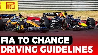 FIA to change guidelines after NorrisVerstappen moment  GPFans F1 Race Day [upl. by Arahk438]