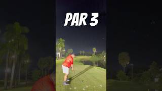 Par 3 at night golf golfdownswing golfswing golfbeat golfaround golflife nightgolf [upl. by Lenej]