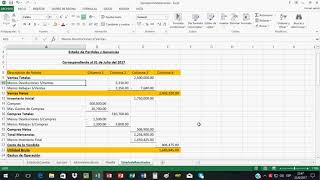 Como Hacer un Estado de Resultados O Estado de Perdidas y Ganancias contabilidade [upl. by Andryc317]