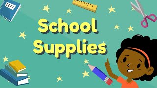 Guessing Game  School Supplies ︳ Guess the School Supplies ︳ESL Game for Kids [upl. by Amata773]