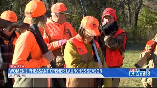 MN Lt Gov Flanagan visits Austin for Womens Pheasant Hunting Opener [upl. by Iaw770]