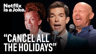 Laughing Through the Holidays  StandUp Compilation  Netflix Is A Joke [upl. by Aivizt]