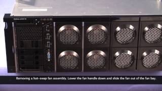 IBM System x3850 X6 removing a hot swap fan assembly [upl. by Elocen]