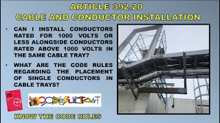 SECTION 39220 CABLE AND CONDUCTOR INSTALLATION NEC 2023 [upl. by Jillene]