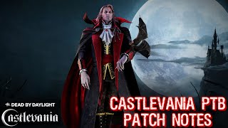 DBD Castlevania 820 Update Patch Notes  Dead by Daylight dbd [upl. by Jeniffer]