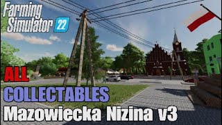 FS22 Mazowiecka Nizina V3 Map  Earn extra money  All 100 Collectables [upl. by Azial]