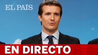 DIRECTO PP  CASADO comparece tras la derrota del 28A [upl. by Ruenhcs560]